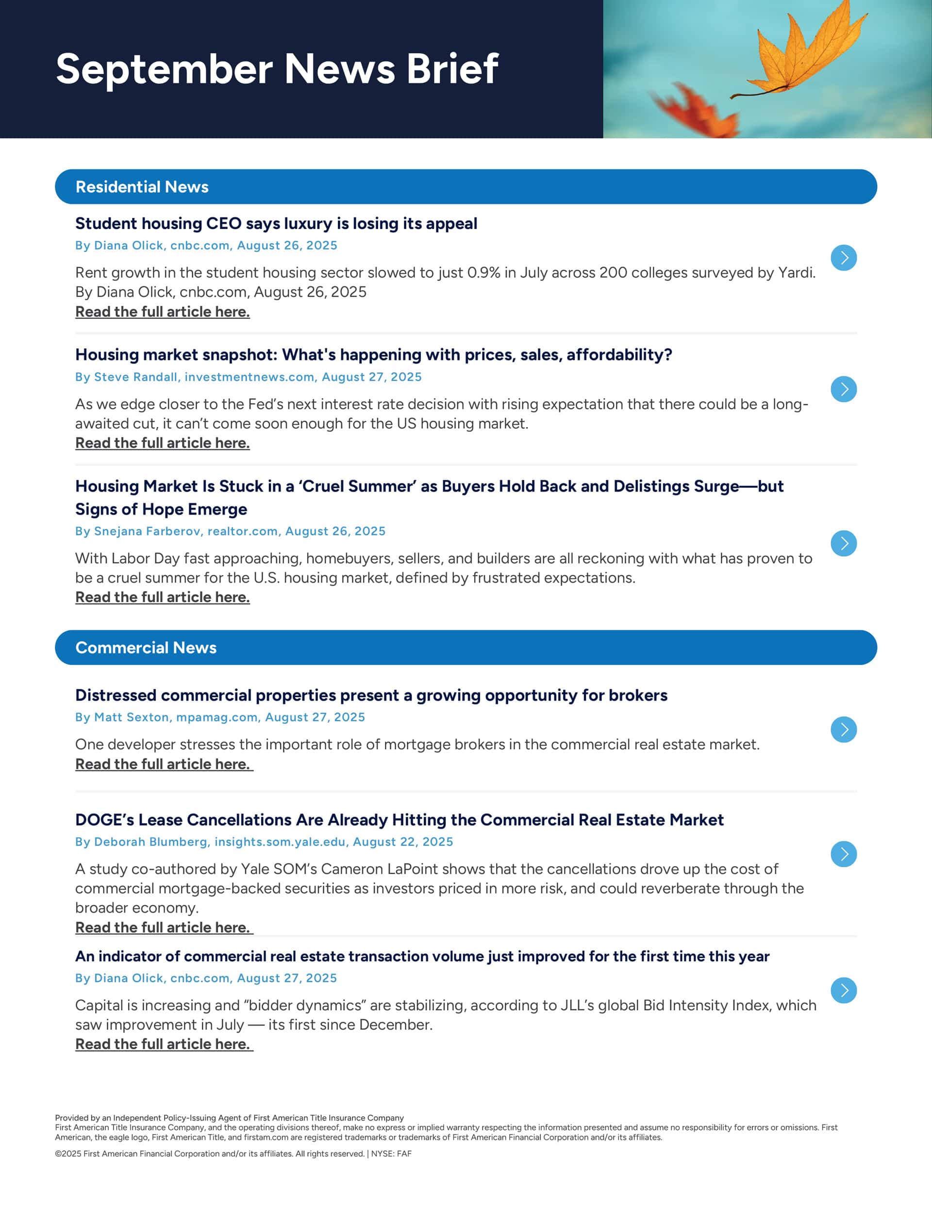 April News Brief